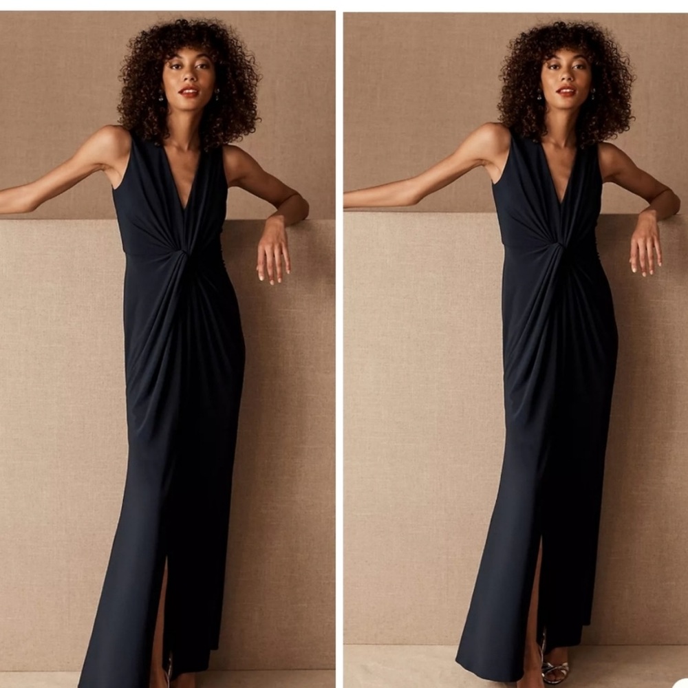 BHLDN Cortine Black maxi Dress size 4 - Picture 4 of 15